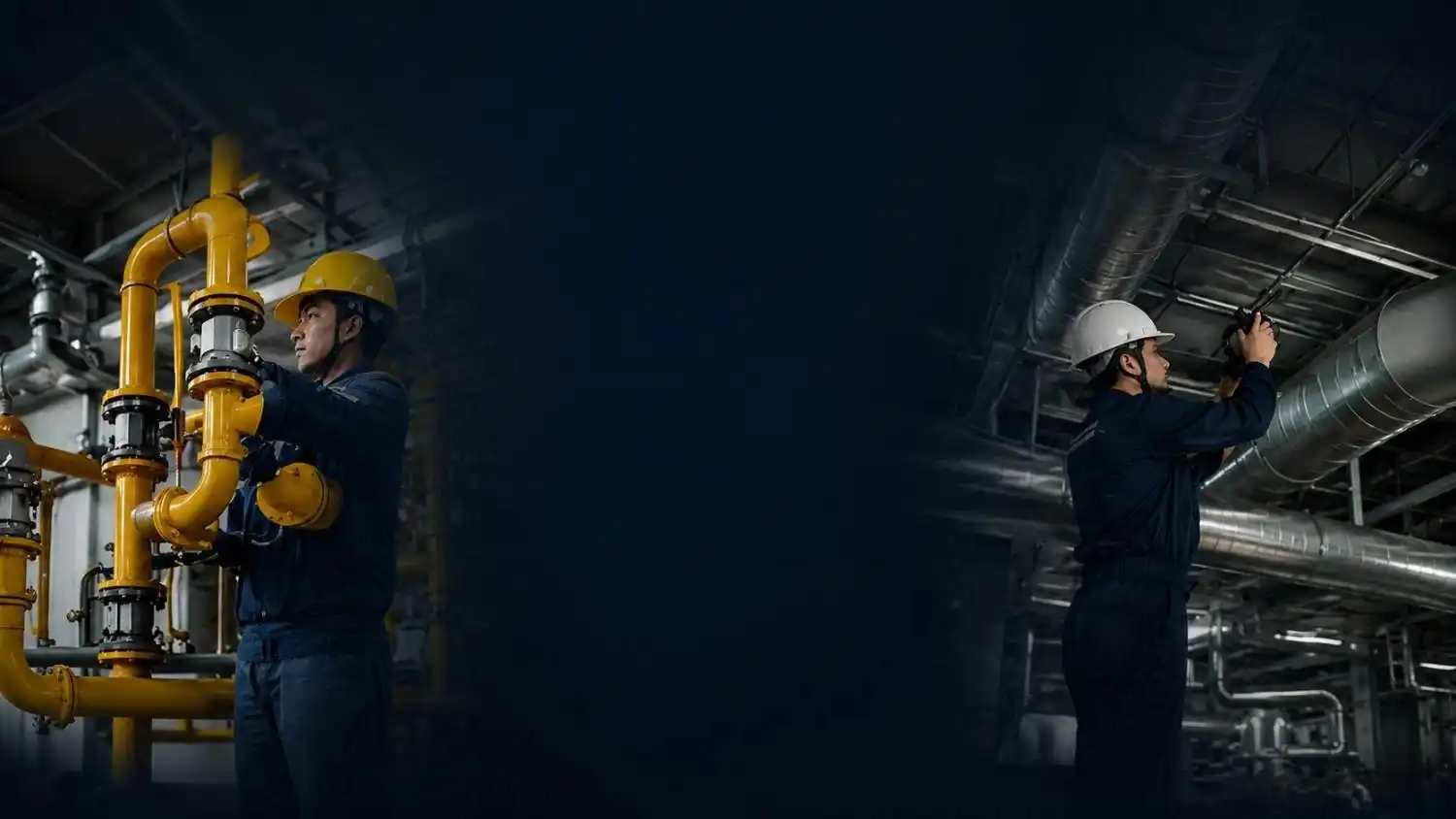 Tim Gasindo mengerjakan proyek instalasi gas industri